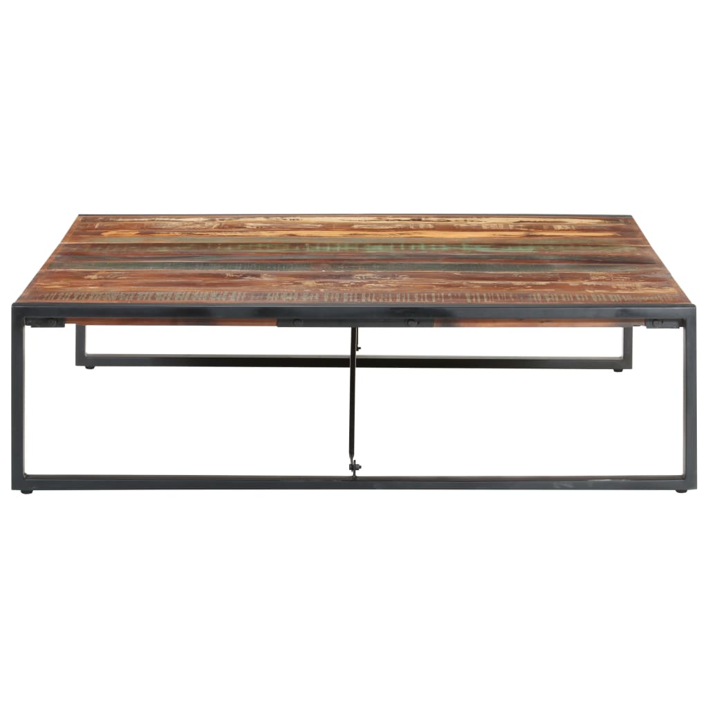Couchtisch 140x140x40 cm Raues Mangoholz