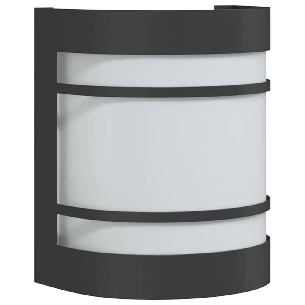 Außenwandleuchten 2 Stk. Silbern Edelstahl