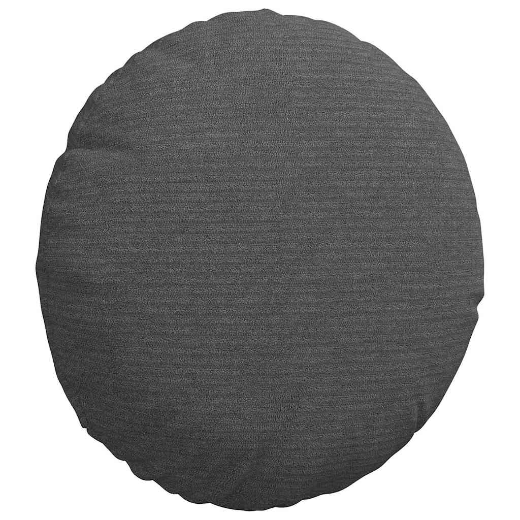 Sitzkissen 2 pcs Hellgrau Ø30 x 13 cm Cordstoff