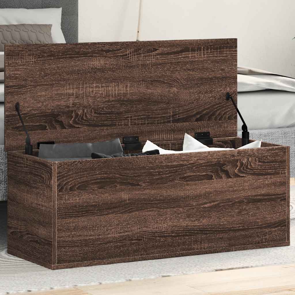Aufbewahrungstruhe Weiß 84x42x46 cm Holzwerkstoff