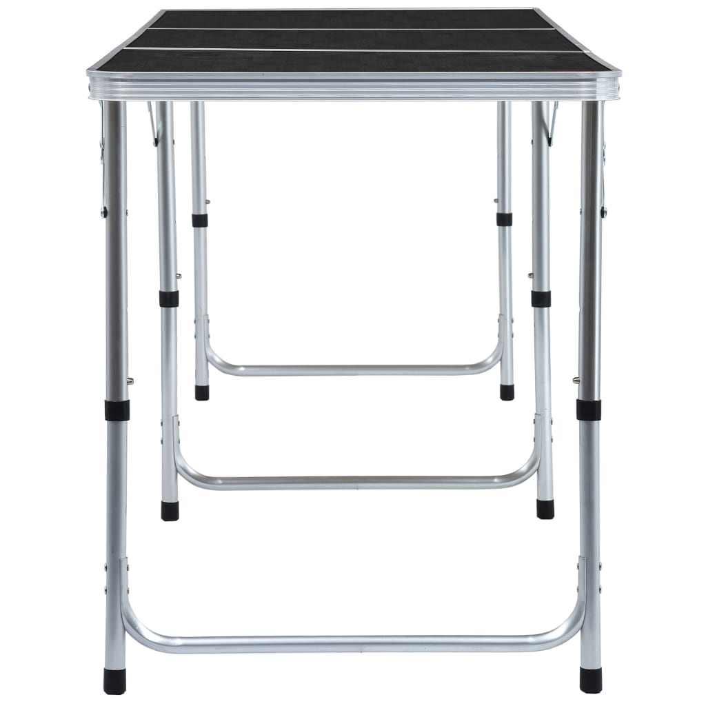 Campingtisch Klappbar Grau Aluminium 120x60 cm