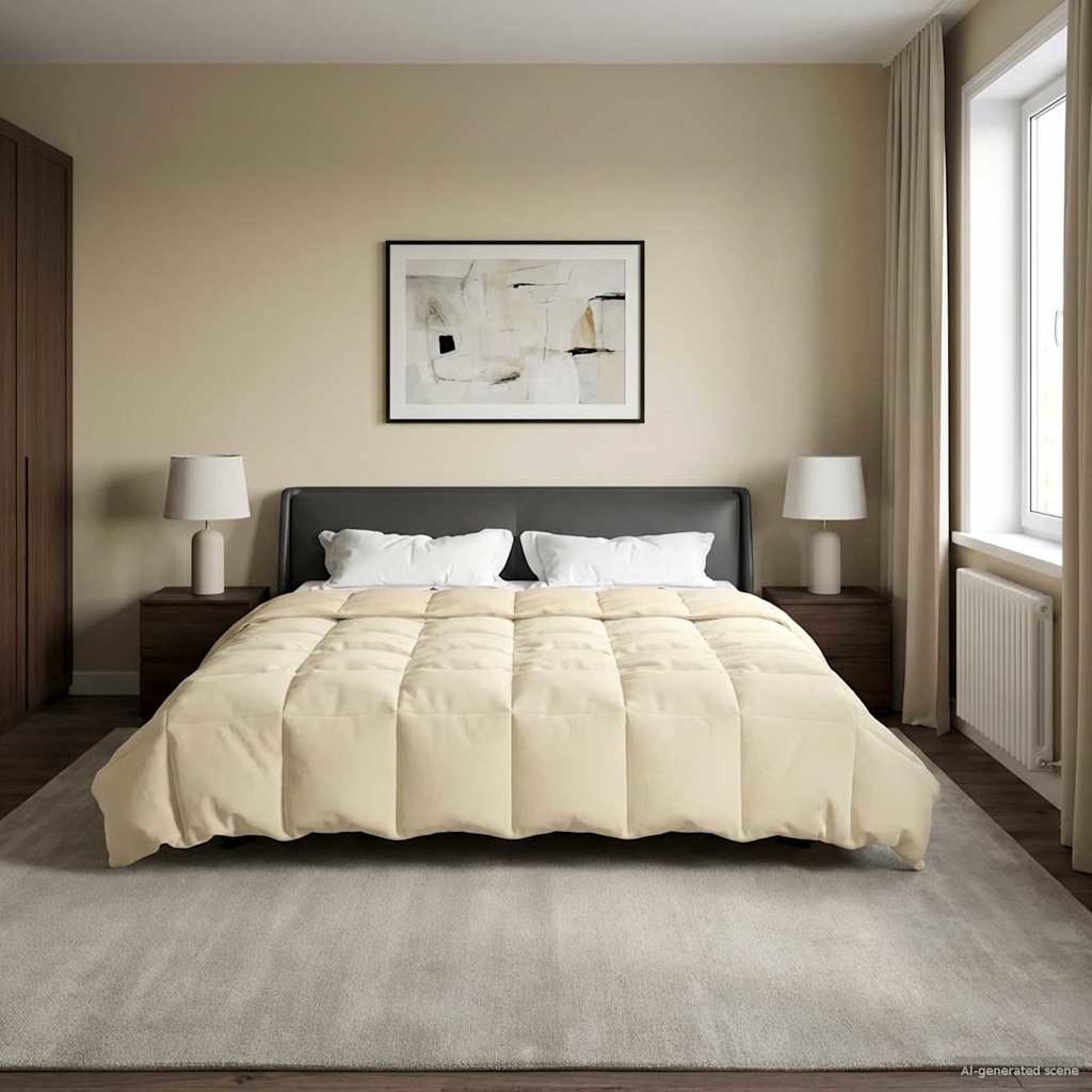 Sommerdecke Gesteppt Anthrazit 135 x 200 cm Mikrofaser