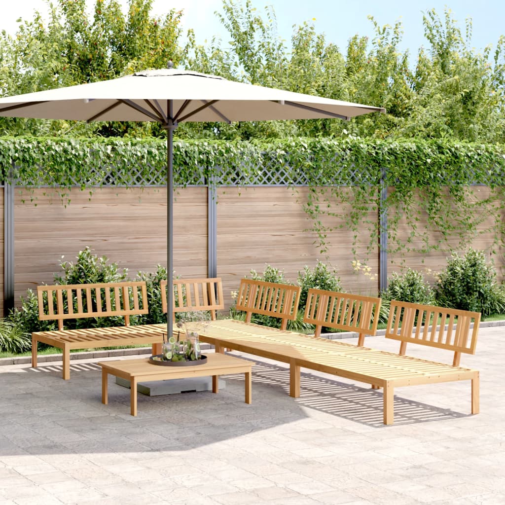 3-tlg. Garten-Sofagarnitur aus Paletten Massivholz Akazie