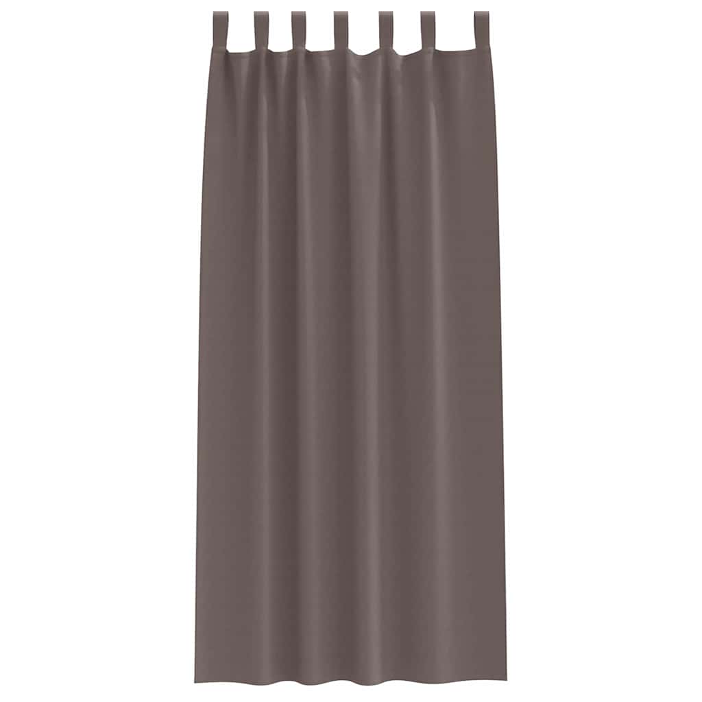 Verdunkelungs-Vorhänge mit Ringen 2 pcs Beige 140 x 140 cm