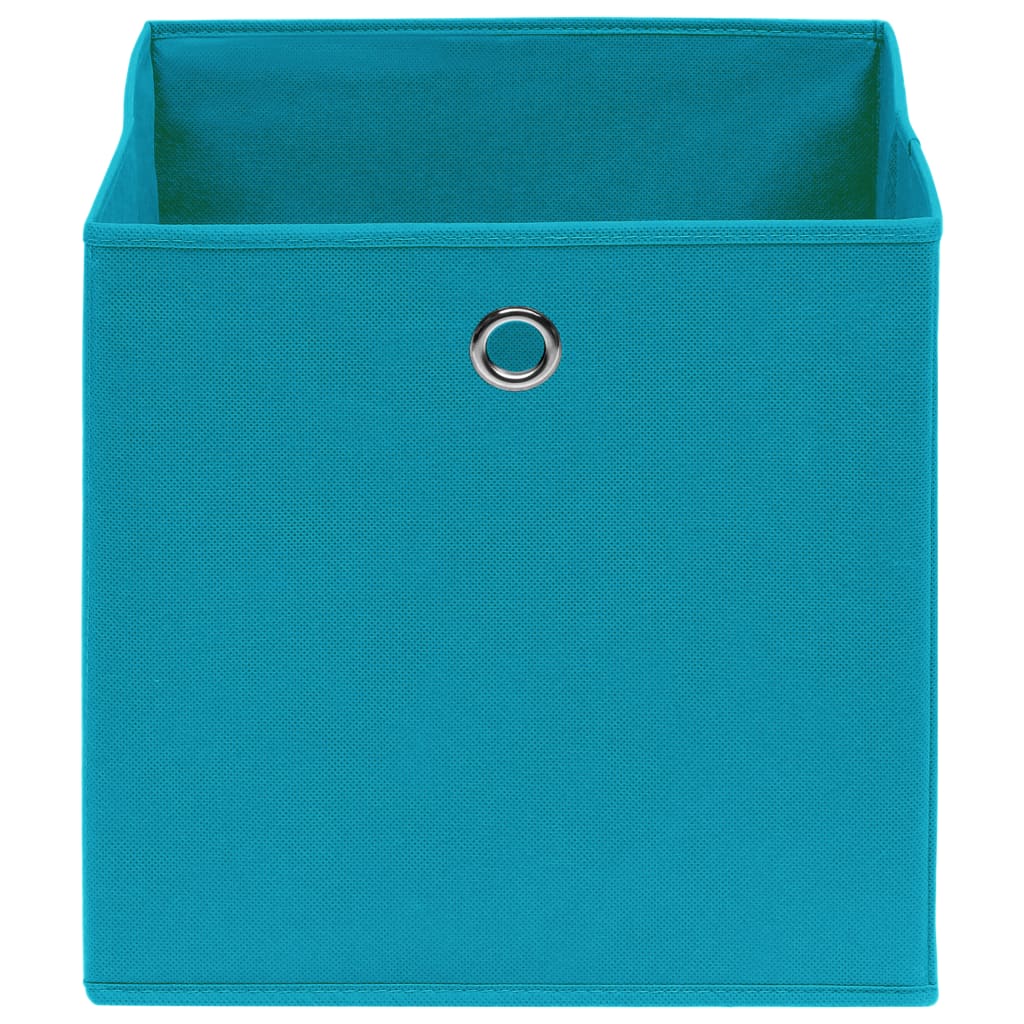 Aufbewahrungsboxen 4 Stk. Blau 32x32x32 cm Stoff