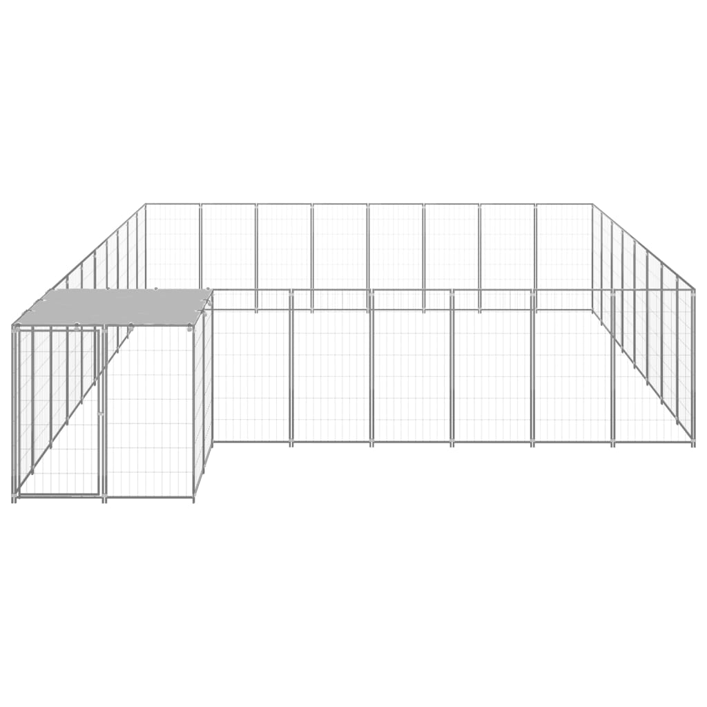 Hundezwinger Schwarz 6,05 m² Stahl