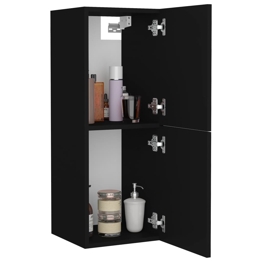 Badezimmerschrank Weiß 30x30x80 cm Holzwerkstoff