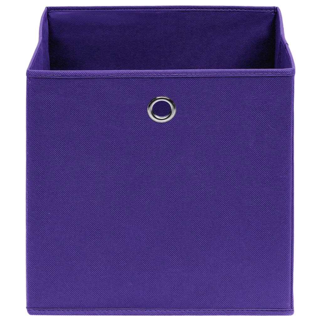 Aufbewahrungsboxen mit Deckeln 10 Stk. 28x28x28 cm Schwarz