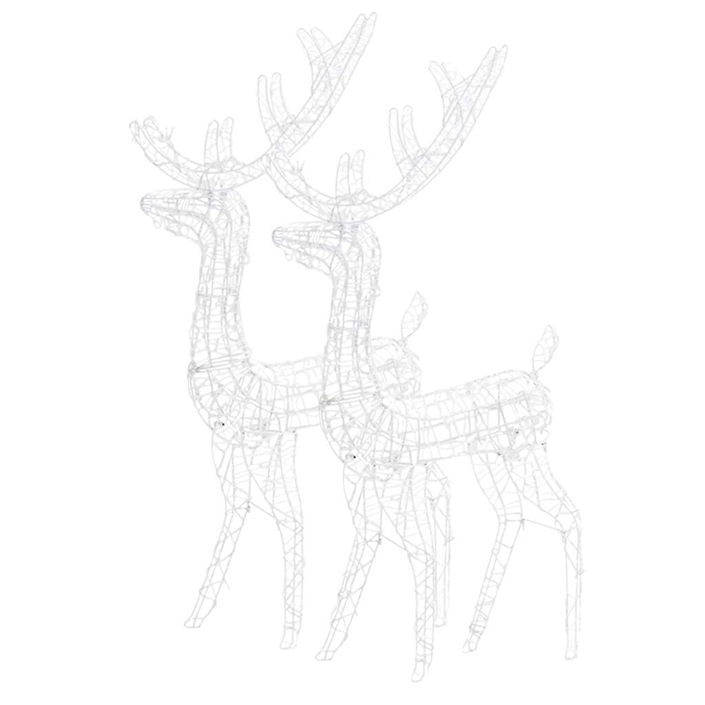 Rentiere Weihnachtsdekoration 2 Stk. 60x16x100 cm Acryl
