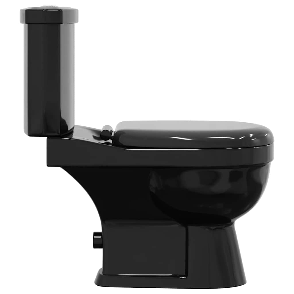 Toilette mit Spülkasten Weiß