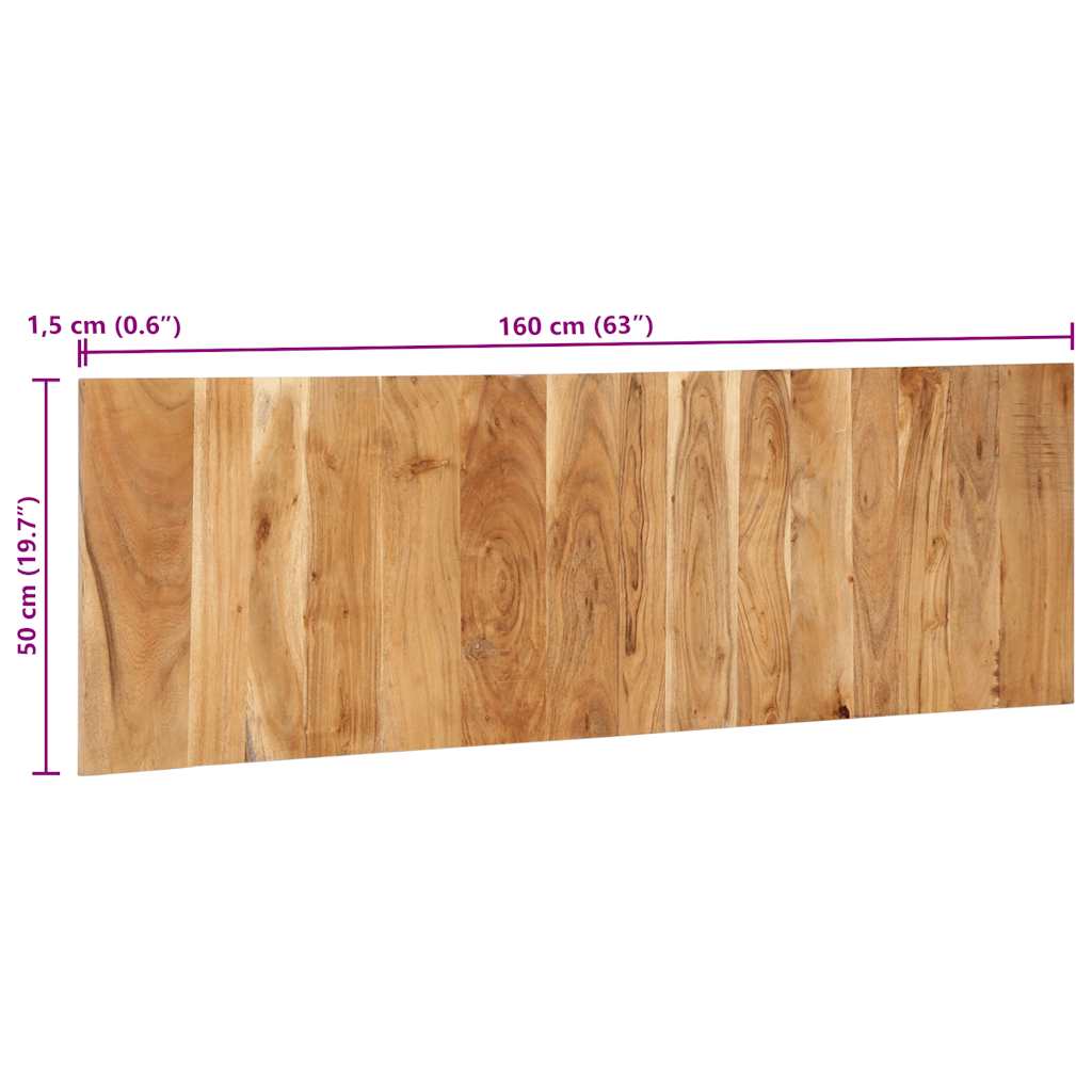 Kopfteil Mehrfarbig 160 cm Massivholz Altholz