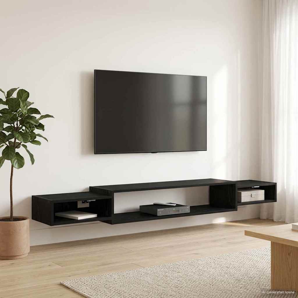 Wandmontierter TV-Schrank Wandhalterung Weiß 140 x 28 x 21 cm