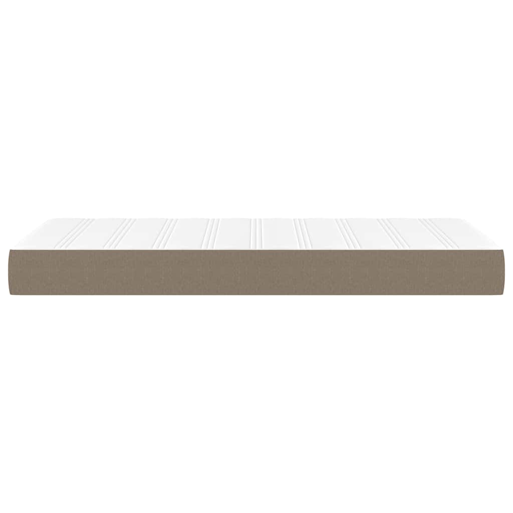 Taschenfederkernmatratze Mittel Hellgrau 80x200x20 cm Stoff