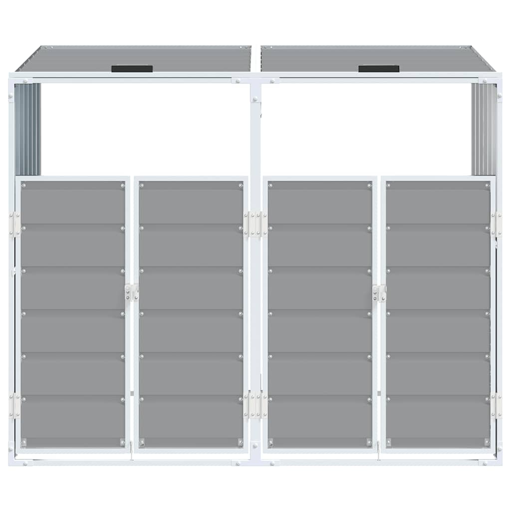 Mülltonnenbox für 1 Tonne Grün 72x81x115 cm Stahl