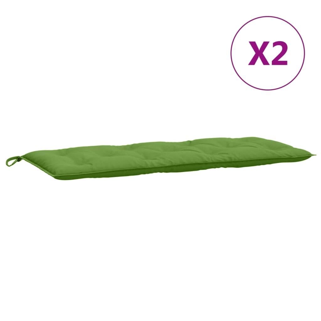 Gartenbank-Auflagen 2 Stk. Melange Anthrazit 100x50x7 cm Stoff