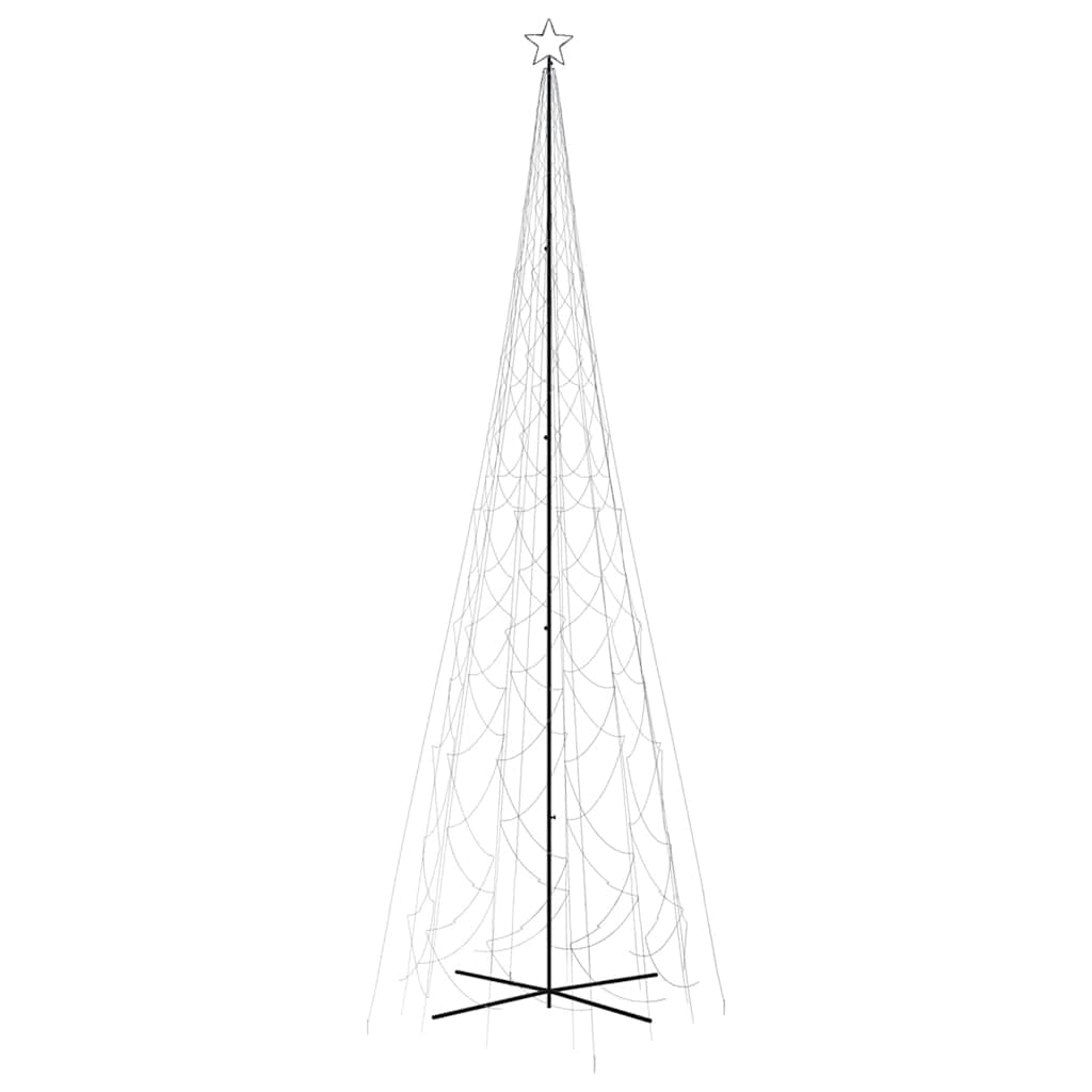 LED-Weihnachtsbaum Kegelform Kaltweiß 1400 LEDs 160x500 cm
