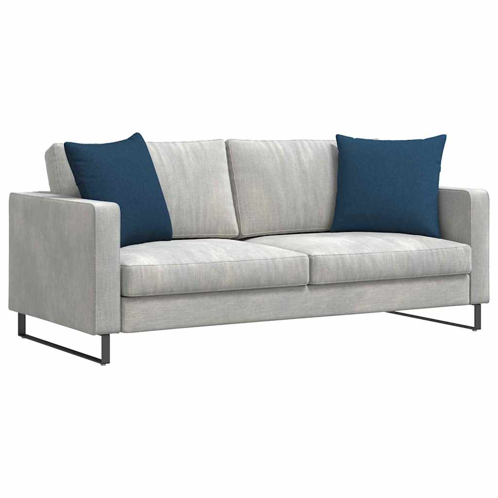 Sofakissen 2 pcs Hellgrau 50 x 30 cm Stoff