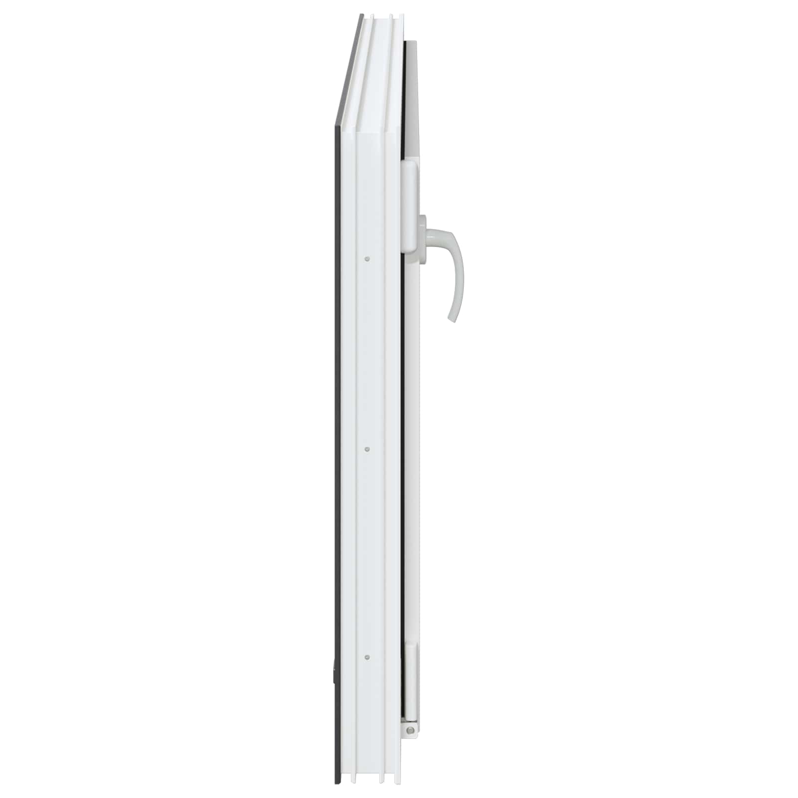 Kellerfenster RISOR 50 x 50 cm PVC und Glas Weiß