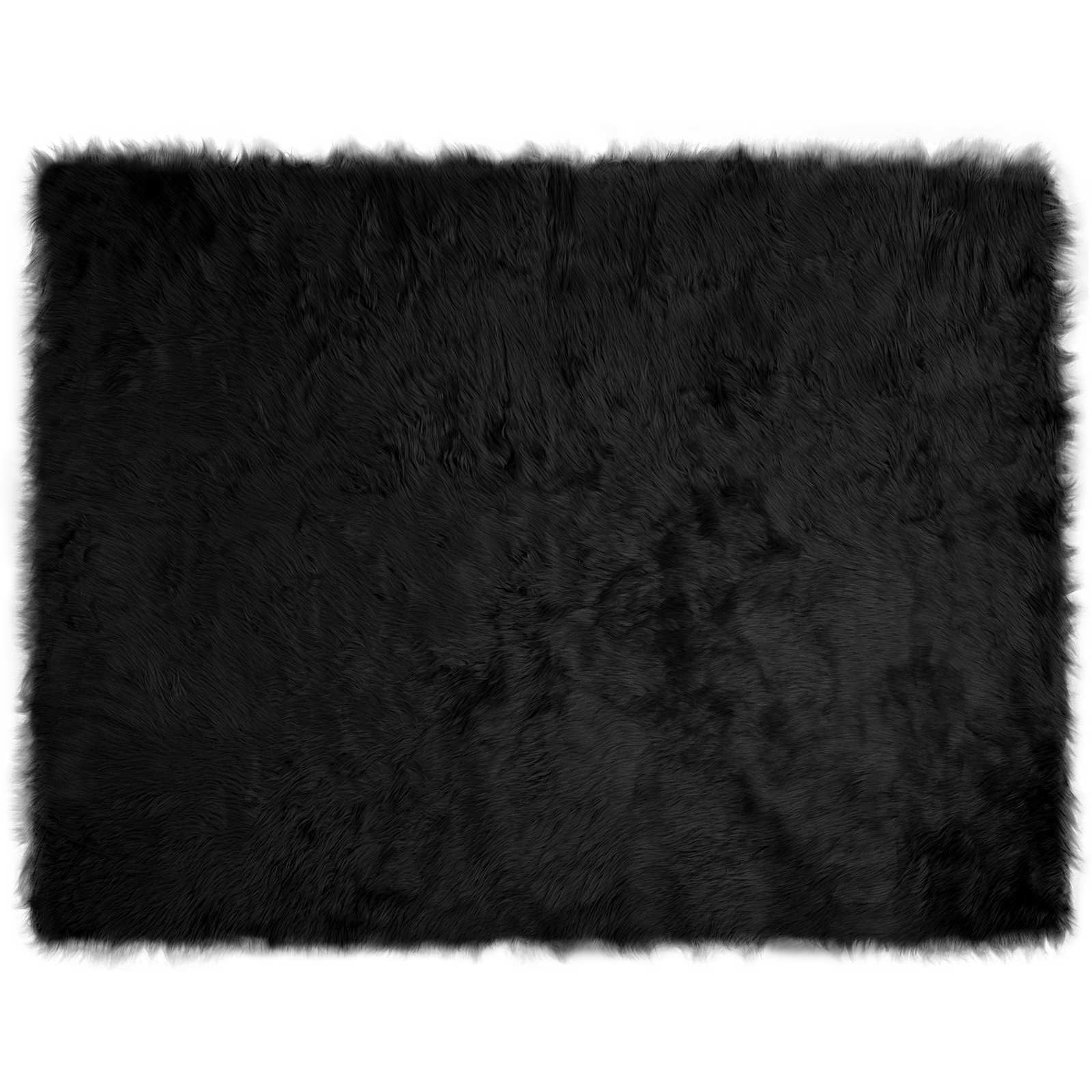 Teppich aus Kunstschaffell TAFALLA Weiß 60 x 110 cm Polyester