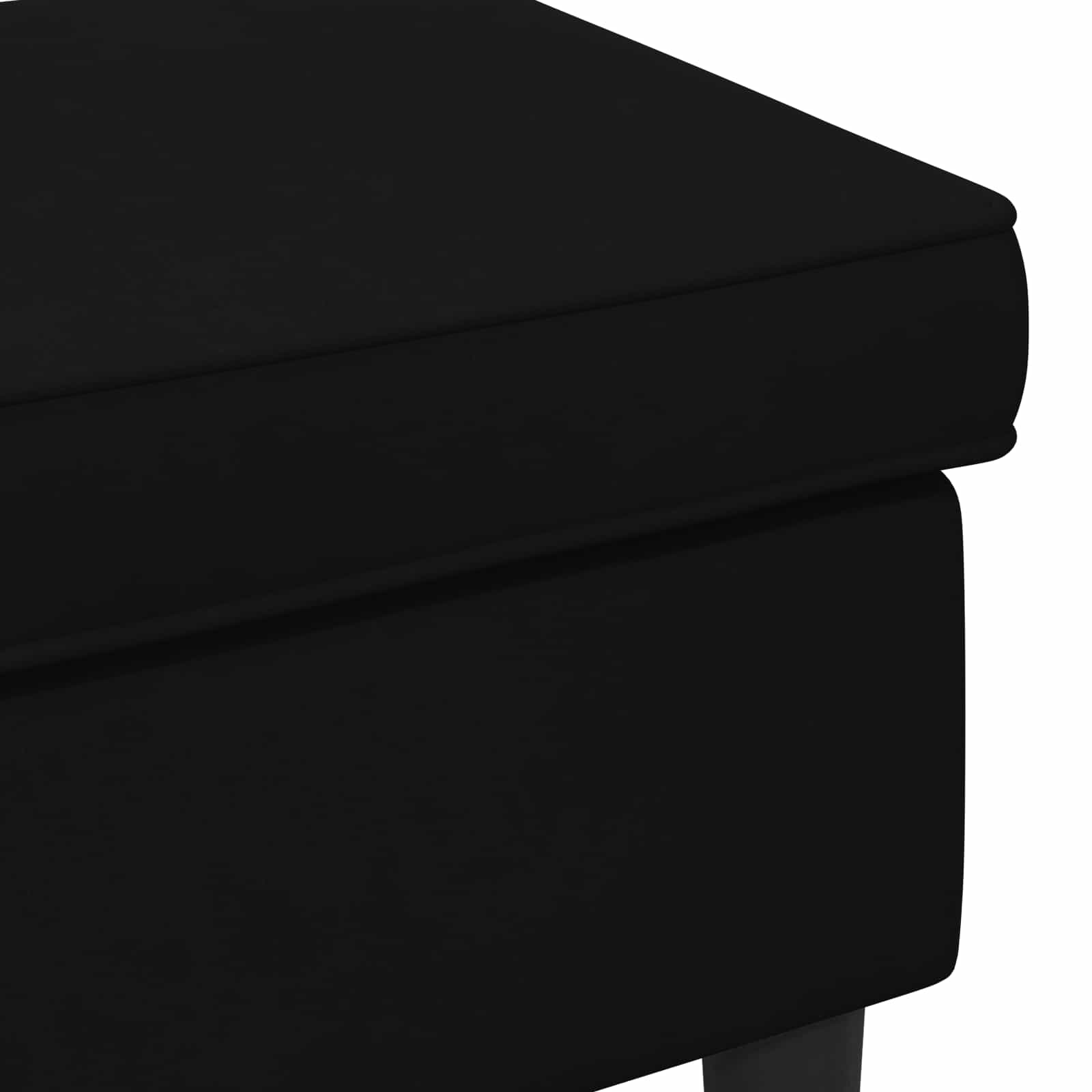 Hocker Hellgrau 55 x 35 x 41 cm Samt