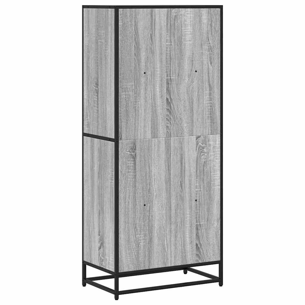 Bücherregal Schwarz 60x35x139 cm Holzwerkstoff