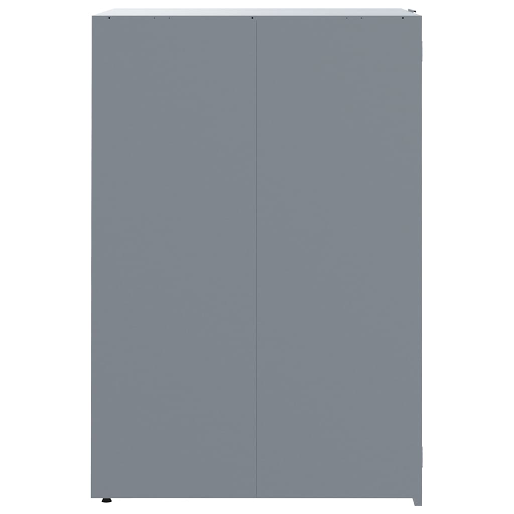 Mülltonnenbox für 2 Tonnen Schwarz 138x79x117 cm Stahl