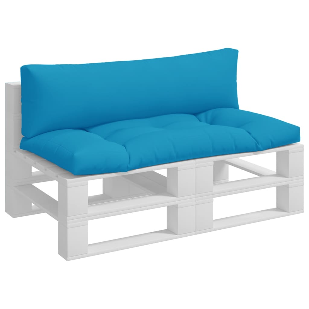 Palettenkissen Blau Weiß Gestreift 58x58x10 cm Oxford-Gewebe
