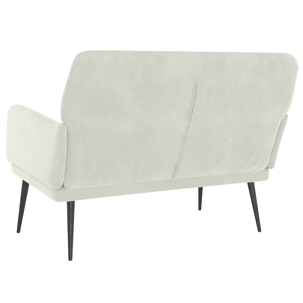 Sitzbank Schwarz 108x79x79 cm Samt