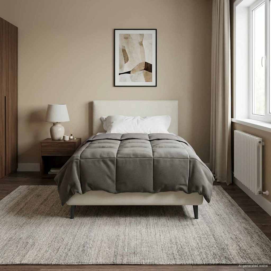 Sommerdecke Gesteppt Anthrazit 135 x 200 cm Mikrofaser