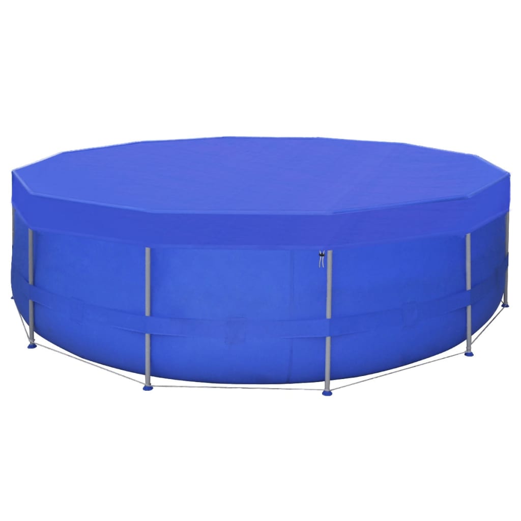 Poolabdeckungen 2 Stk. PE Rund 460 cm 90 g/m²