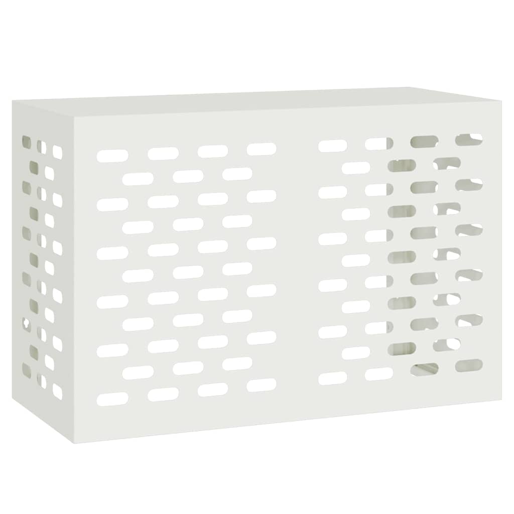 Klimaanlagenabdeckung Schwarz 90 x 40 x 60 cm Stahl