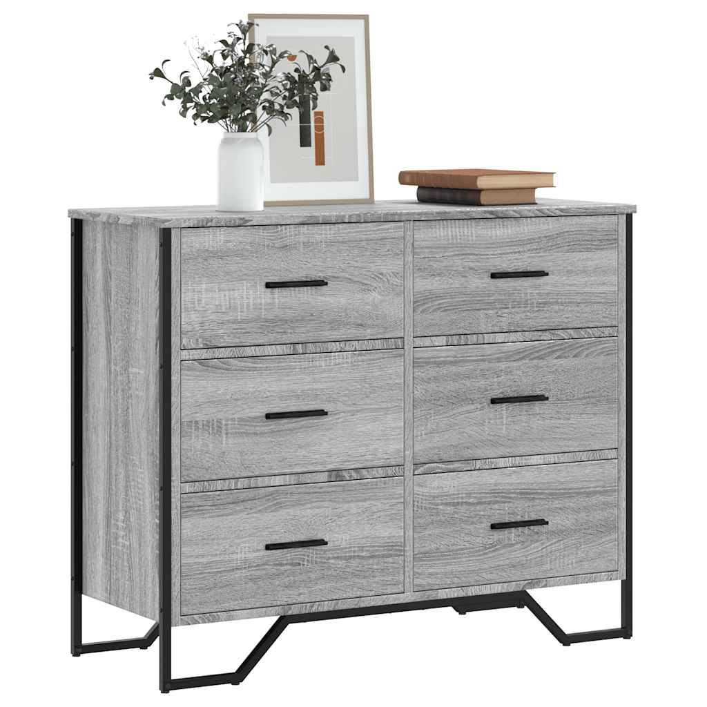 Kommode Schwarz 91x35,5x74,5 cm Holzwerkstoff