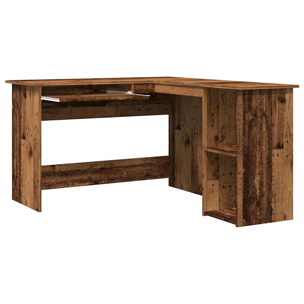 Eckschreibtisch in L-Form Weiß 120x140x75 cm Holzwerkstoff