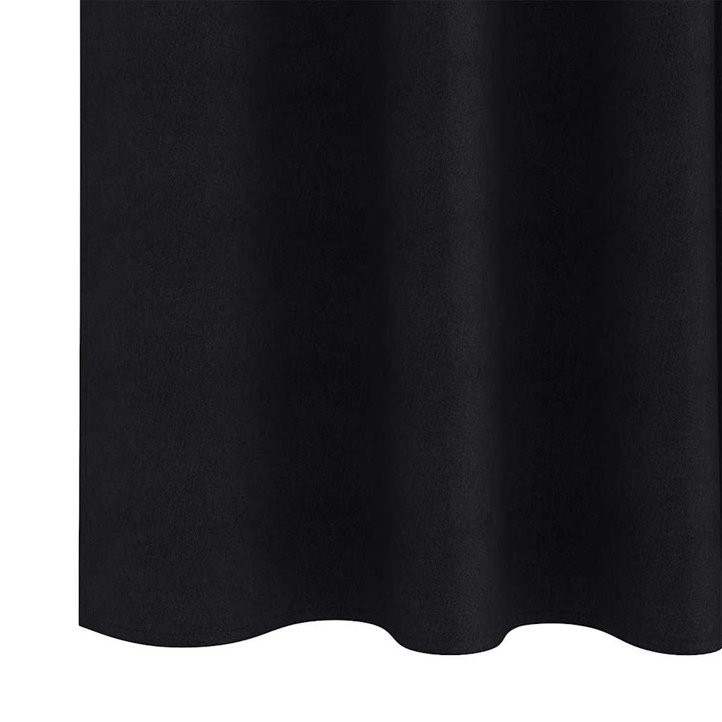 Verdunkelungs-Vorhänge mit Ringen 2 pcs Beige 140 x 140 cm