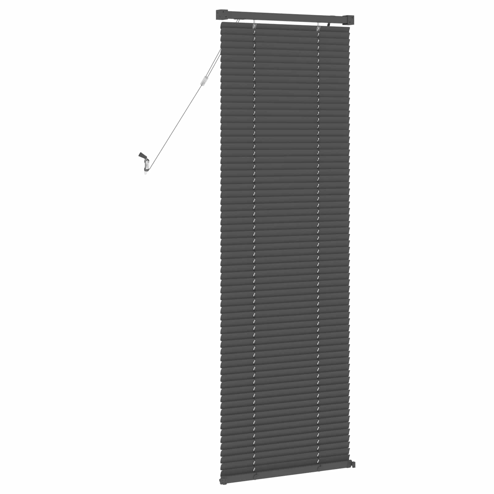 Jalousie Silber Grau 150 x 40 cm 25 mm PVC