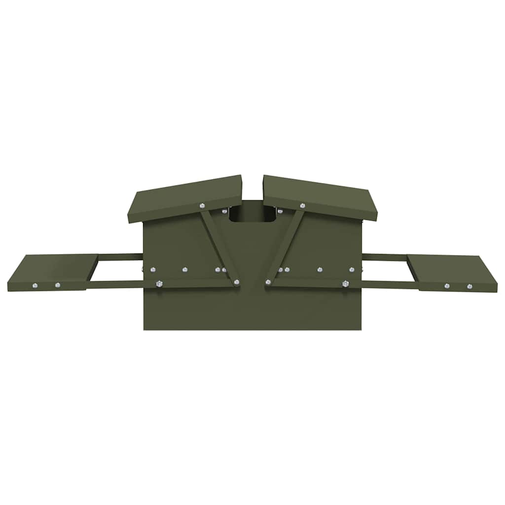 Hühnertretfeeder Schwarz 48,5 x 39,5 x 19 cm