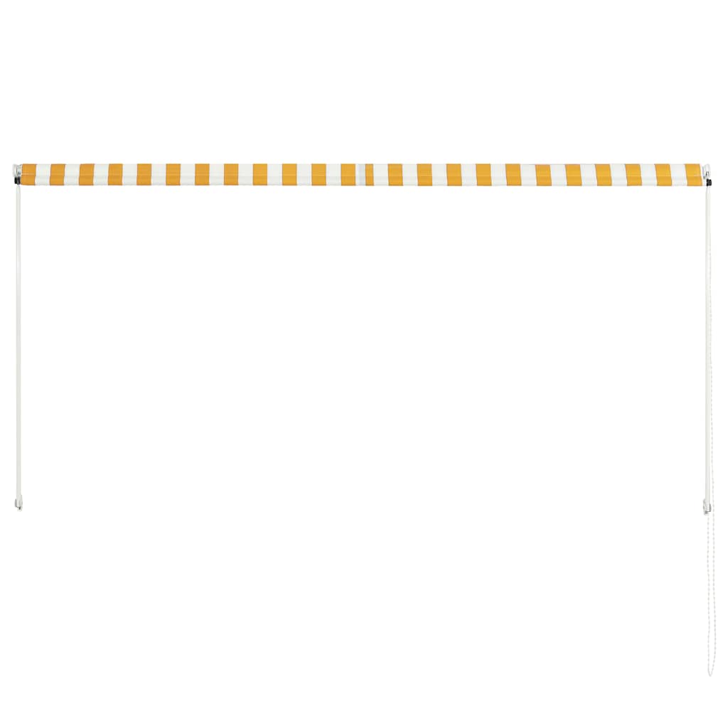 Einziehbare Markise 150×150 cm Blau und Weiß