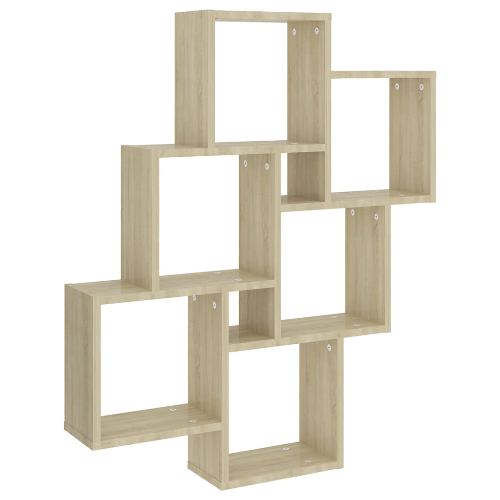 Würfelregal Weiß 78x15x93 cm Holzwerkstoff