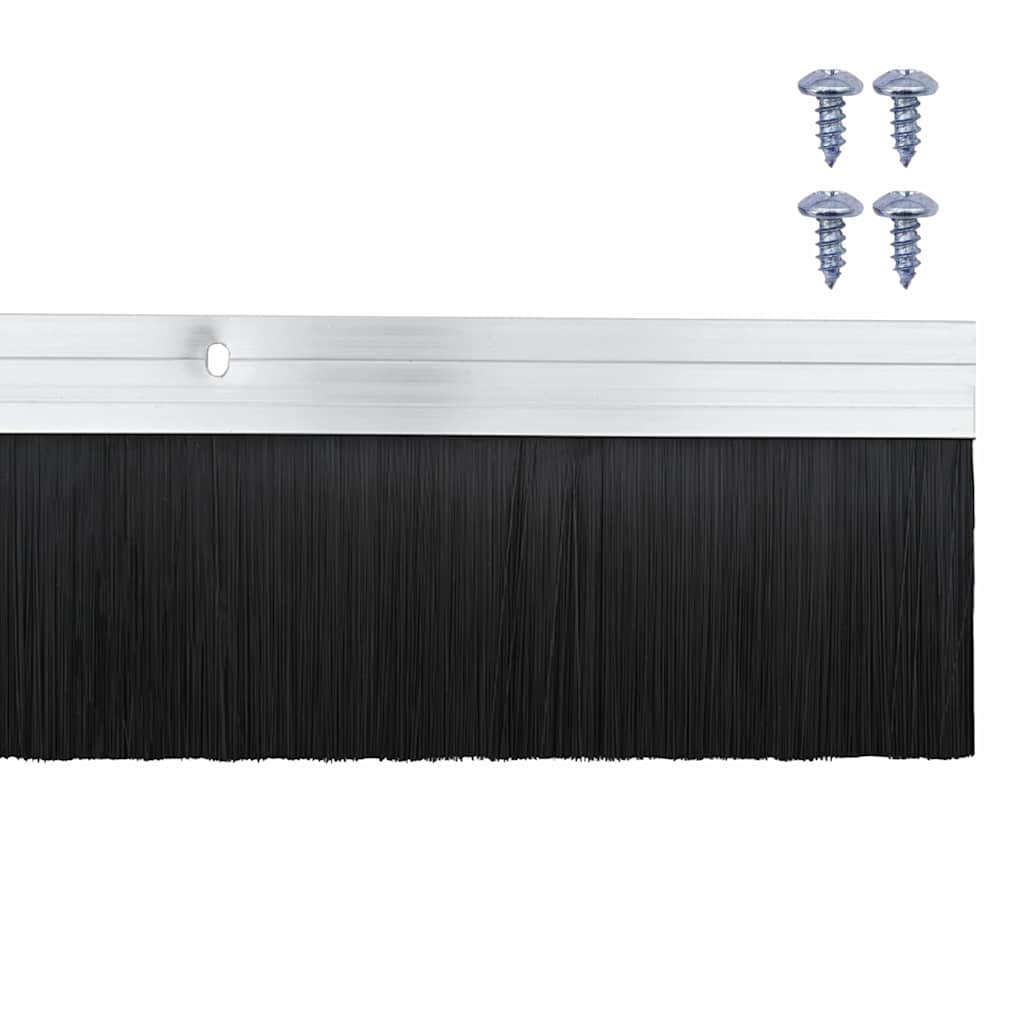 Aufsteck Türbürstendichtungen 2 pcs Braun 100 cm