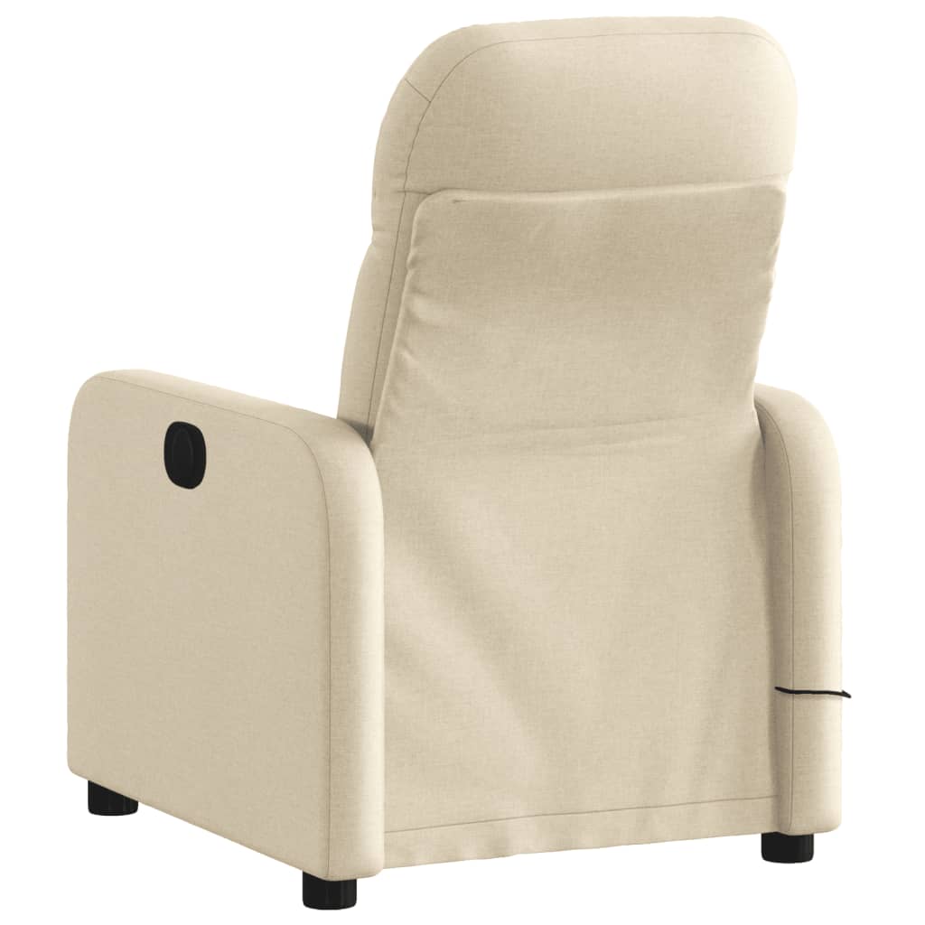 Massage-Relaxsessel, hellgrauer Stoff