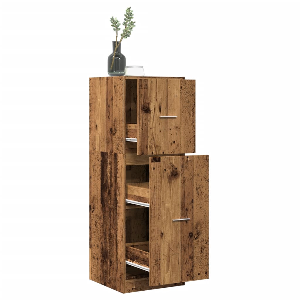 Apothekerschrank Weiß 30 x 41 x 174,5 cm Holzwerkstoff
