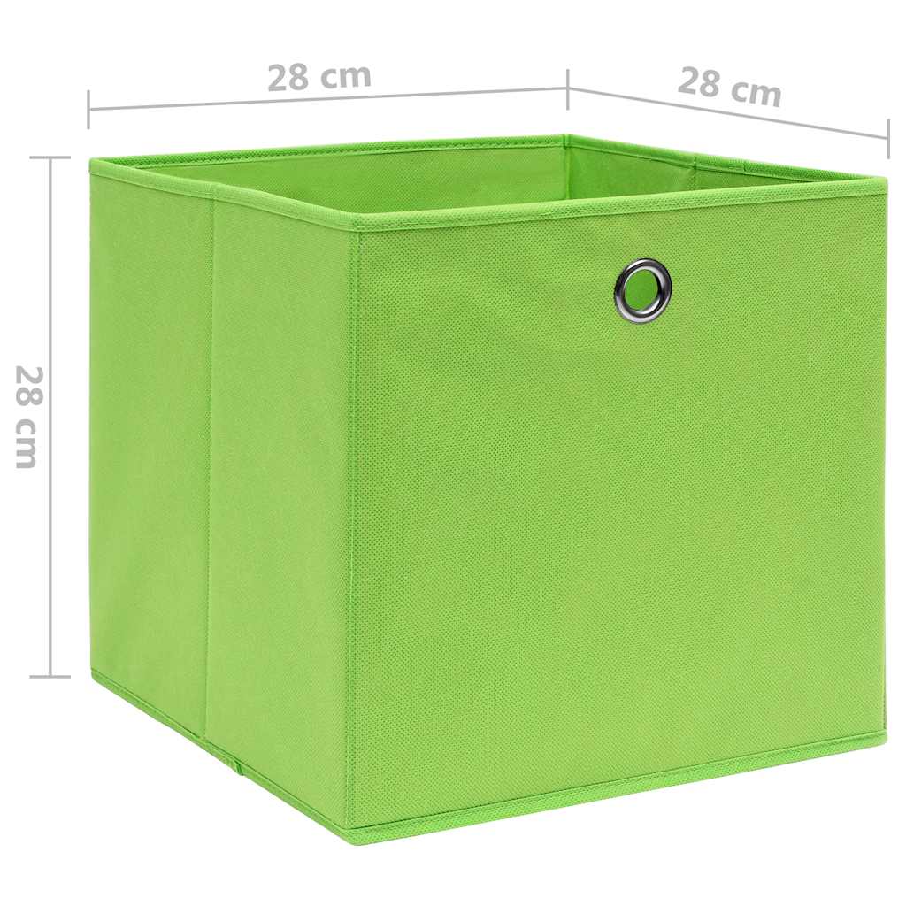 Aufbewahrungsboxen mit Deckeln 10 Stk. 28x28x28 cm Schwarz