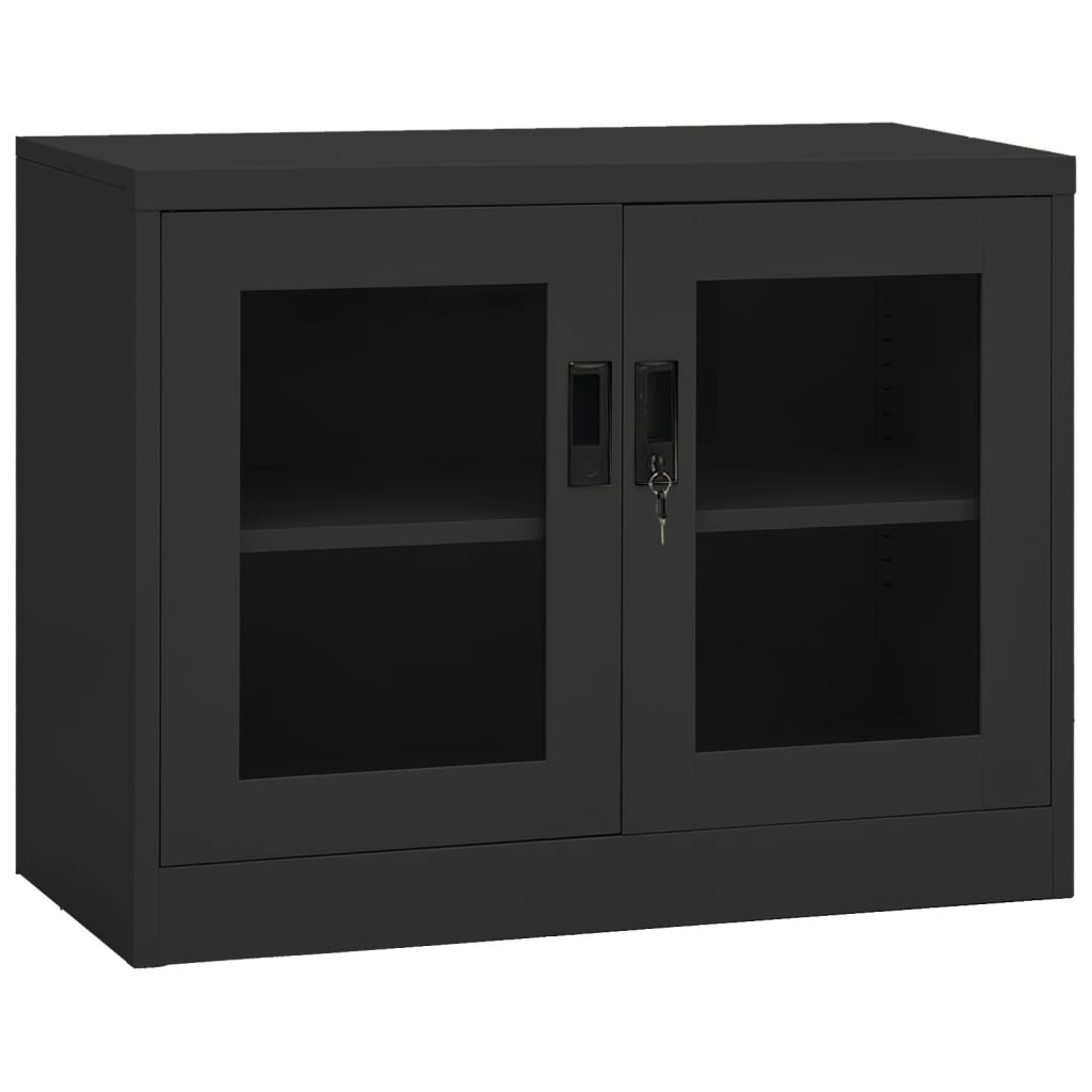 Büroschrank Weiß 90x40x70 cm Stahl