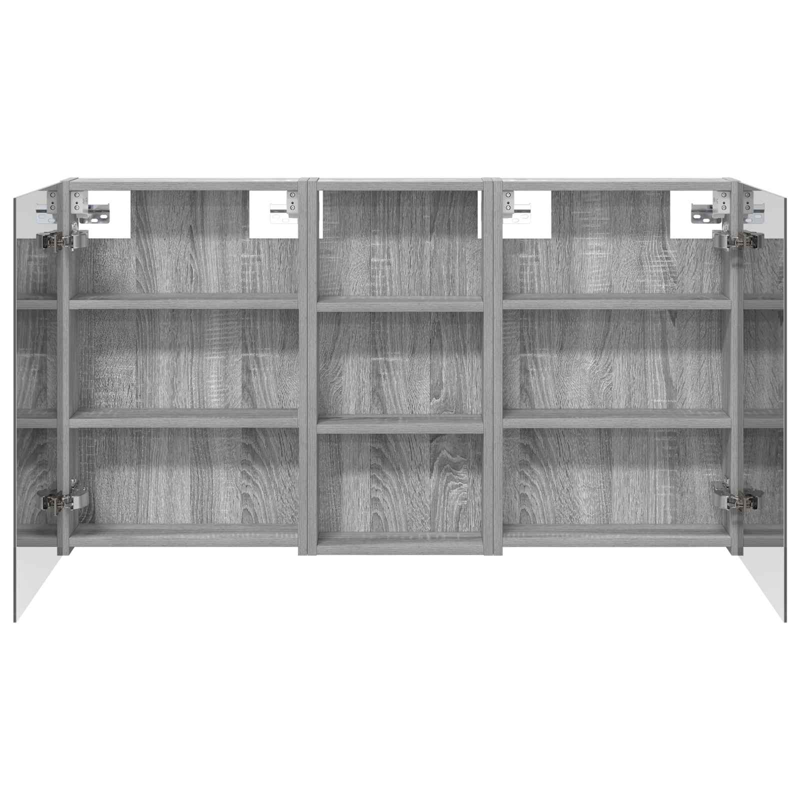 Badezimmerschrank-Set 3 pcs 80 x 10,5 x 50 cm Holzwerkstoff