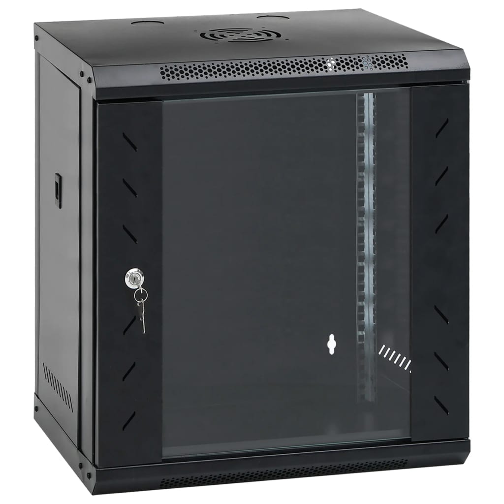 Netzwerkschrank mit Speicher Grau 60 x 45 x 28 cm Stahl