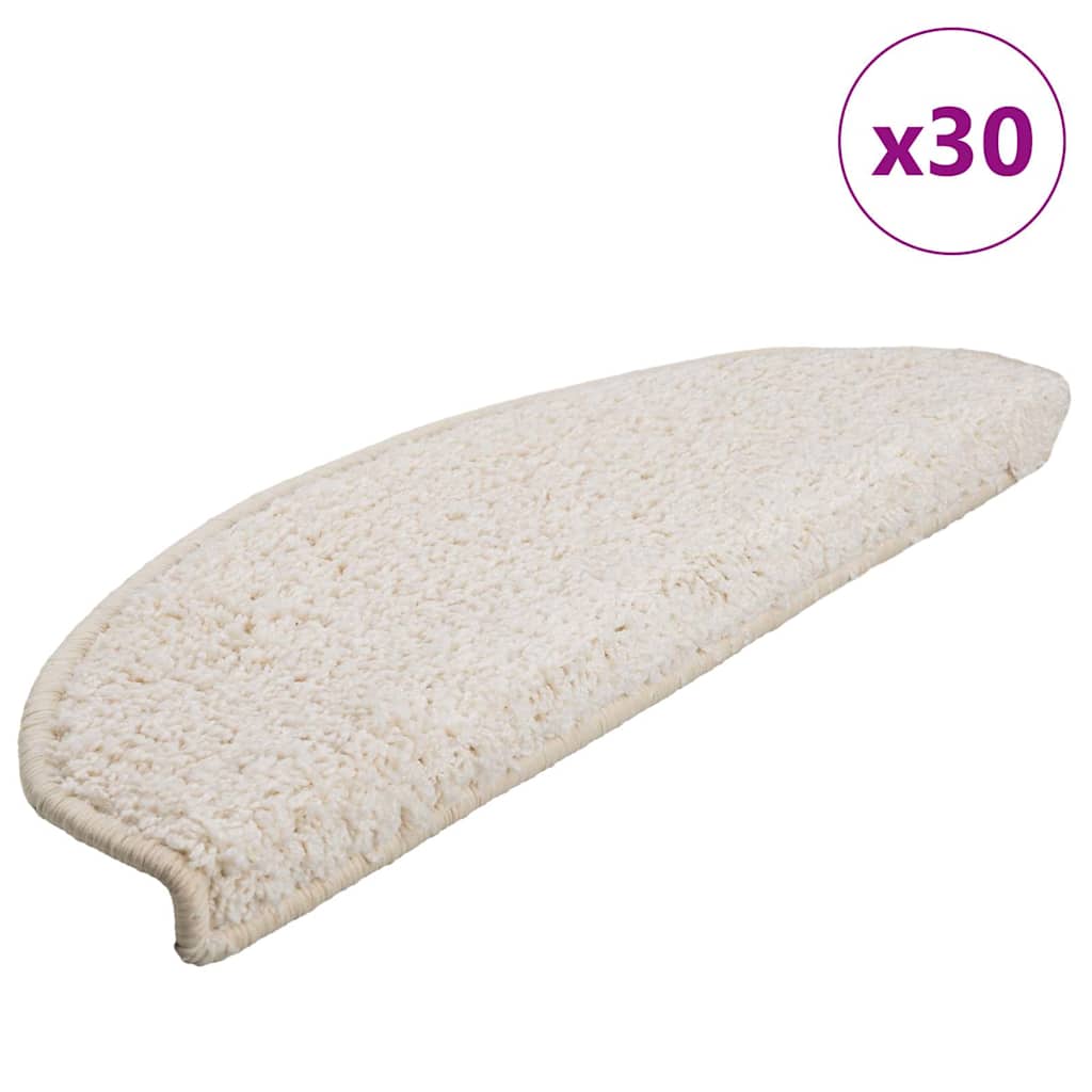Stufenmatten 15 Stk. 56x17x3 cm Grau Halbrund