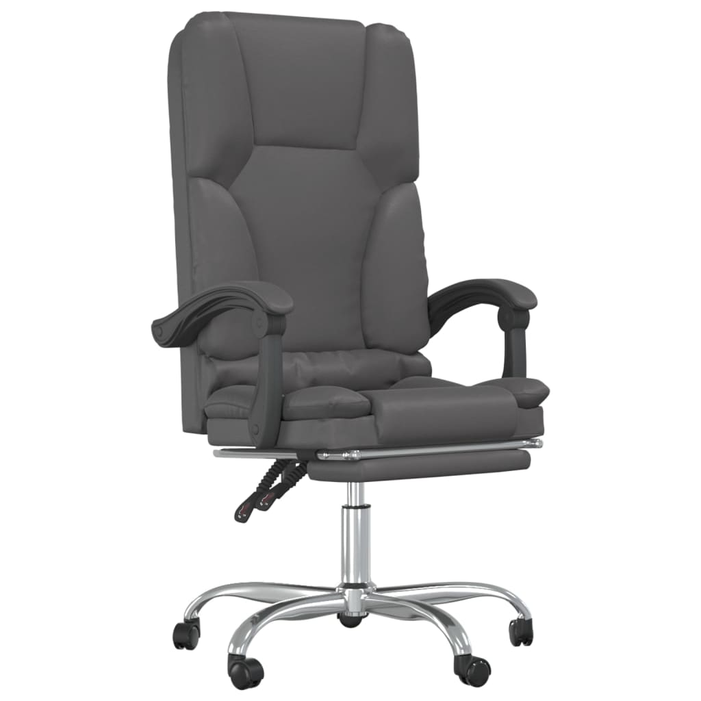 Bürostuhl mit Massagefunktion Schwarz Kunstleder