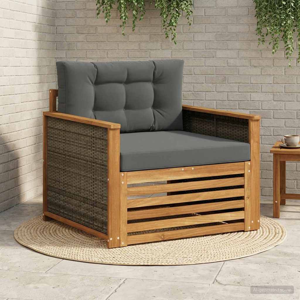 2 Stück Outdoor-Sofa Natur