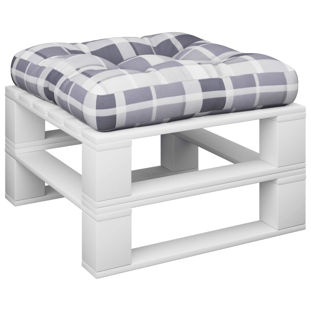 Palettenkissen Anthrazit 50x50x12 cm Stoff