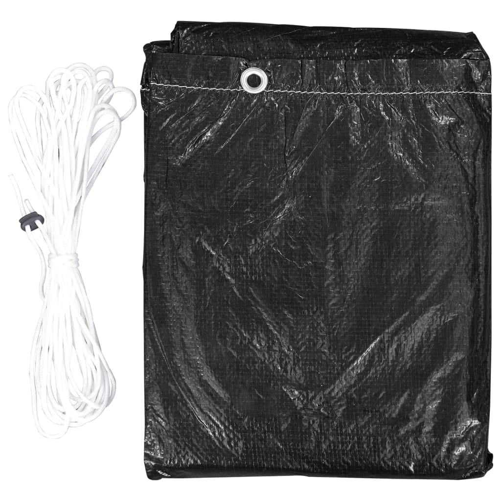 Gartenmöbel-Abdeckungen 2 Stk. 8 Ösen 242x162x100 cm